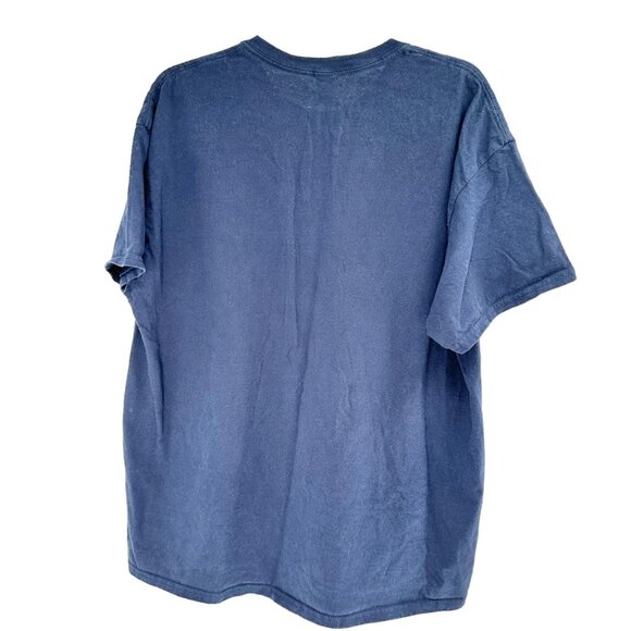 I Am Currently Unsupervised T-Shirt XL Blue w Red White Lettering Gildan - Picture 3 of 6